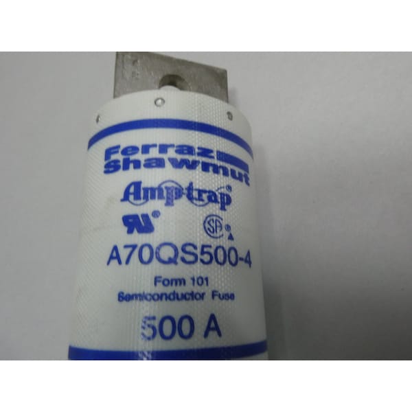 Ferraz Shawmut 500A AMP 700V-AC 700V-DC SEMICONDUCTOR FUSE - A70QS500-4