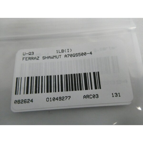 Ferraz Shawmut 500A AMP 700V-AC 700V-DC SEMICONDUCTOR FUSE - A70QS500-4