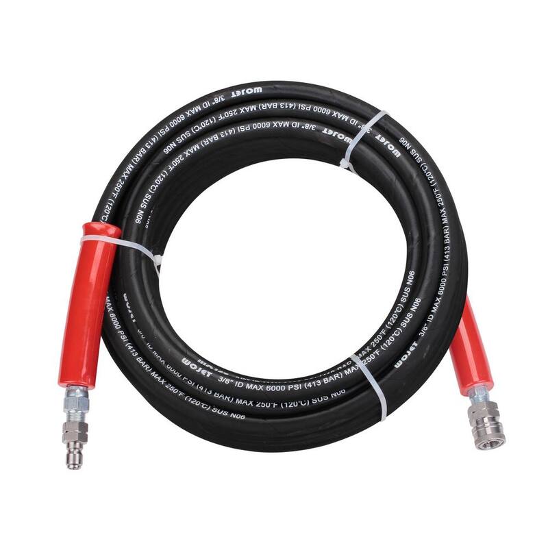 Powerplay Max. 4,500 PSI Pressure Washer Hose with 3/8 QC Fittings 50 ft. - PWXA030
