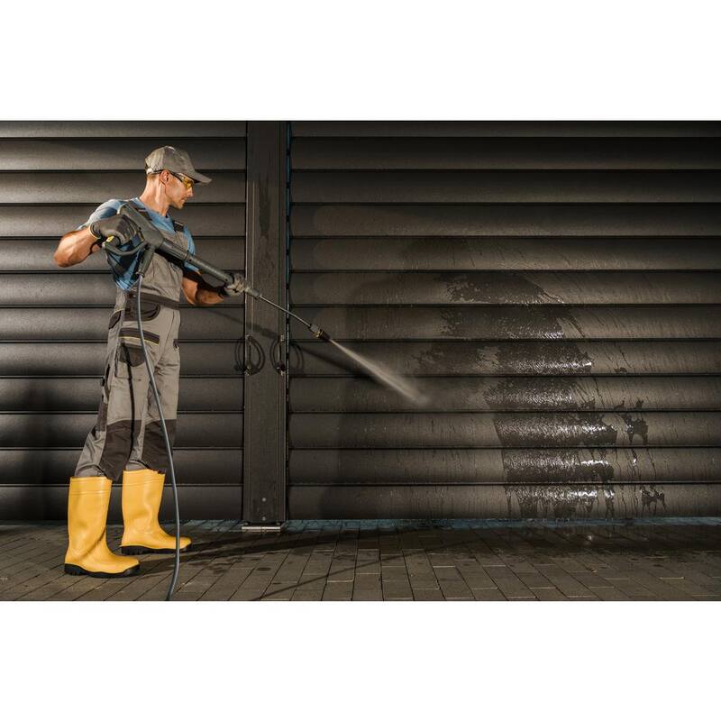 BLU SHIELD 3/8 in. x 100 ft. 4100 PSI Rubber Pressure Washer Hose, Non-Marking for Hot/Cold Water - PW38100-NM