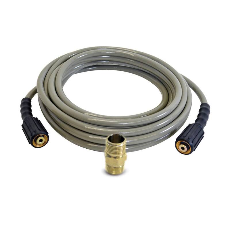 SIMPSON MorFlex 1/4 in. x 25 ft. High Pressure Hose with M22 Connections for 3300 PSI Cold Water Pressure Washers - 40224