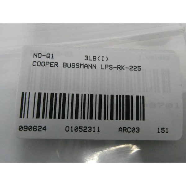 Eaton Bussmann LOW-PEAK RK1 225A AMP 600V-AC BLADE FUSE - LPS-RK-225
