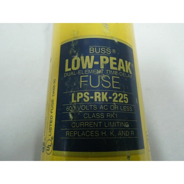 Eaton Bussmann LOW-PEAK RK1 225A AMP 600V-AC BLADE FUSE - LPS-RK-225