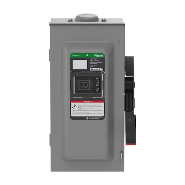 Interruptor de seguridad sin fusibles Schneider Electric, 600V CA/CD, 3 polos - VHU362RB