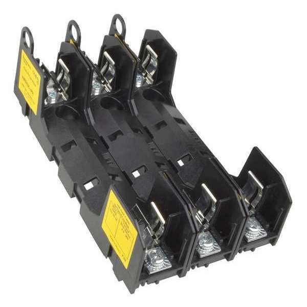 Eaton Bussmann Open Fuse Block, R UL Class, 3 Poles, 0 to 30A Amp Range, 600V AC/DC Volt Rating - RM60030-3PR