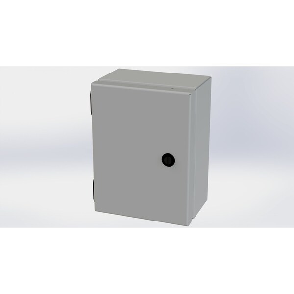 Saginaw Control & Engineering Carbon Steel Electrical Enclosures, 8 in H, 4 in D, 6 in W, NEMA 3R, 4, 12, 13, Hinged - SCE-806ELJ