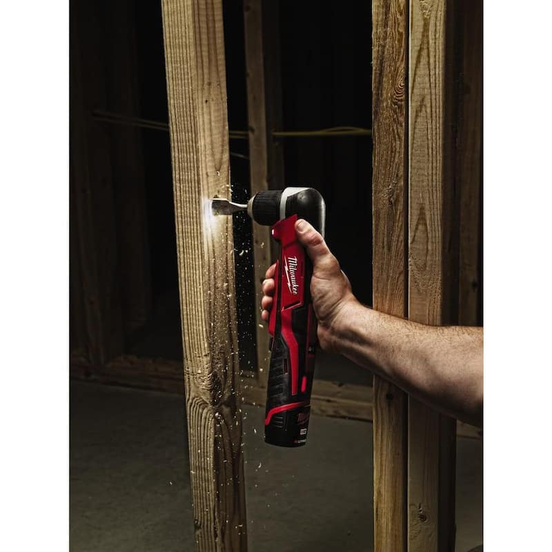 Milwaukee M12 FUEL SURGE 12V Llave de Impacto Inalámbrica de Iones de Litio sin Escobillas de 1/4 de Pulgada Compacta con Taladro Angular Derecho M12 - 2551-22-2415-20