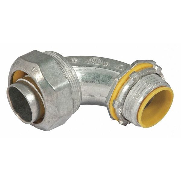 Raco Liquidtight Conn, 90, 2-1/2", Insul Zinc - 3550DC