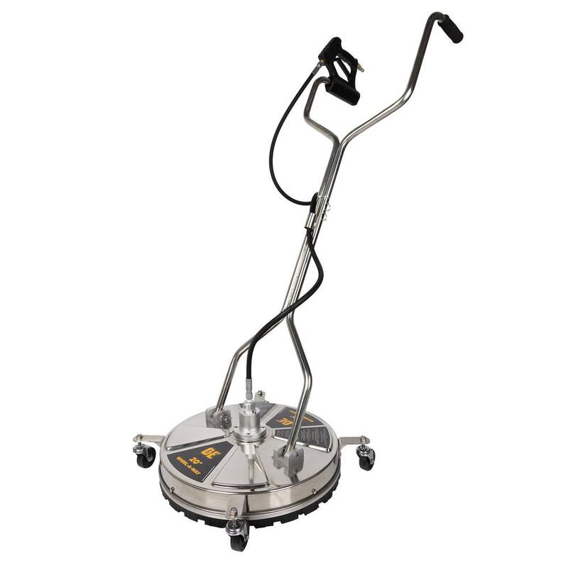 BE POWER EQUIPMENT 20 in. Whirl-A-Way Stainless Steel Commercial Pressure Washer Surface Cleaner for Hot/Cold Water - 85.403.009