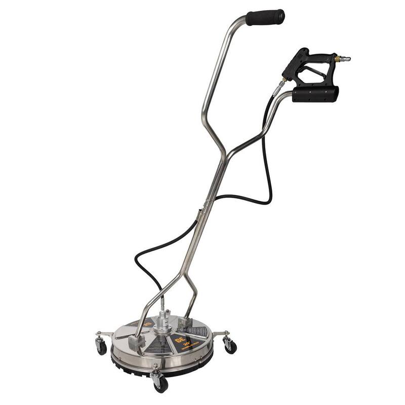 BE POWER EQUIPMENT 20 in. Whirl-A-Way Stainless Steel Commercial Pressure Washer Surface Cleaner for Hot/Cold Water - 85.403.009