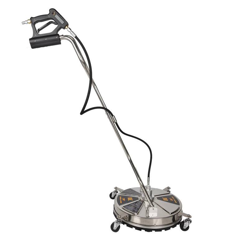 BE POWER EQUIPMENT 20 in. Whirl-A-Way Stainless Steel Commercial Pressure Washer Surface Cleaner for Hot/Cold Water - 85.403.009