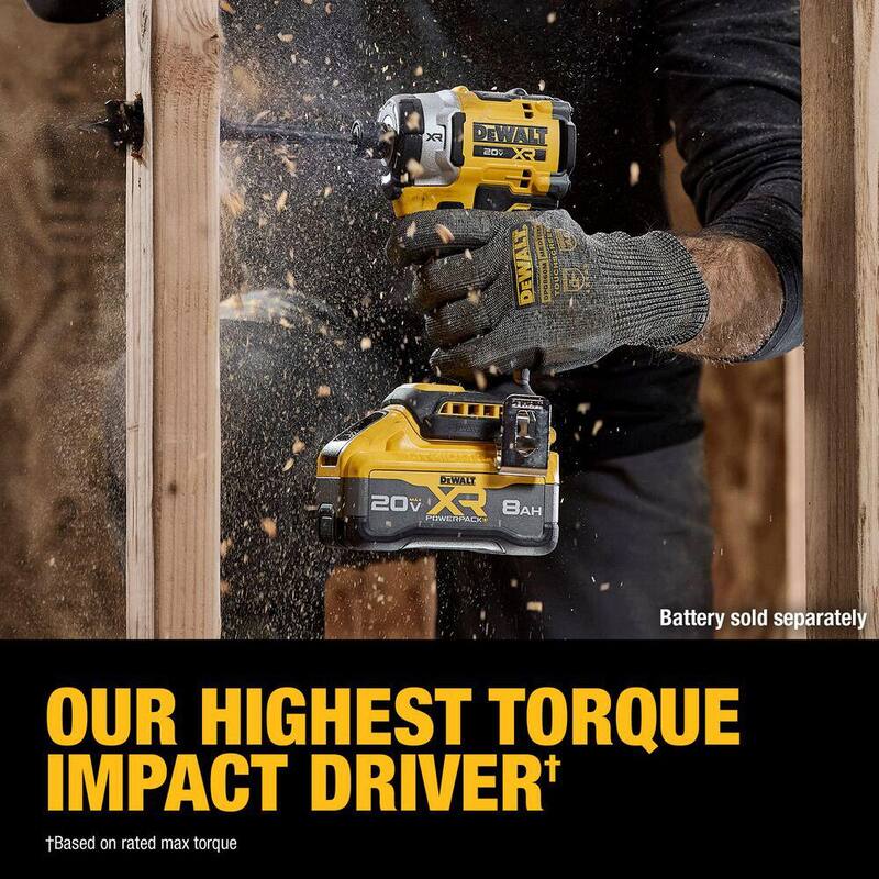 DEWALT 20V MAX XR Llave de Impacto Inalámbrica (Herramienta Solamente) - DCF860B