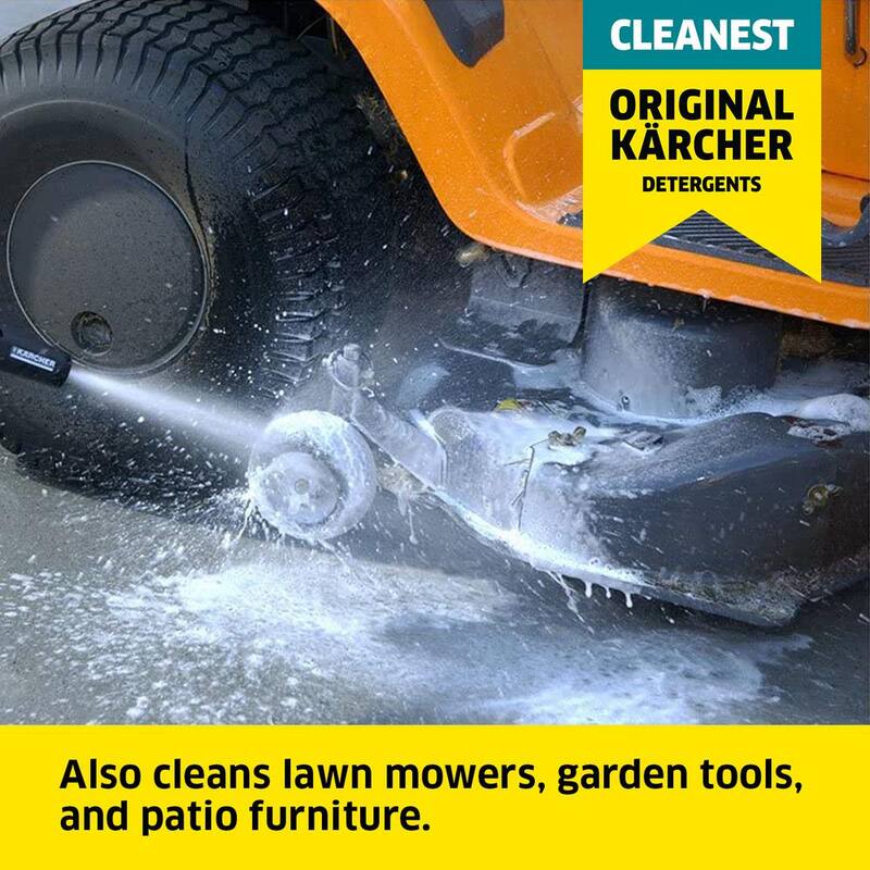 Karcher 1 qt. Multi-Purpose Pressure Washer Cleaning Detergent Soap Concentrate - Perfect for All Outdoor Surfaces - 9.558-145.0