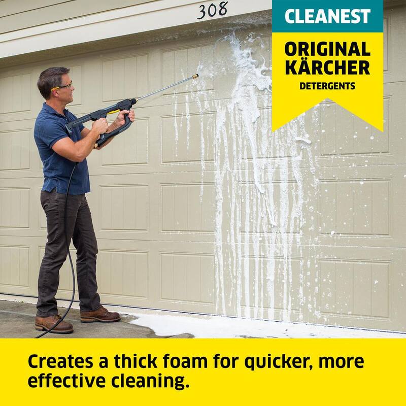 Karcher 1 qt. Multi-Purpose Pressure Washer Cleaning Detergent Soap Concentrate - Perfect for All Outdoor Surfaces - 9.558-145.0