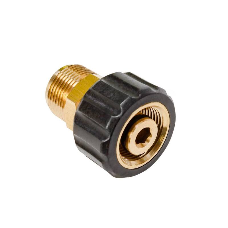 Sun Joe 14 mm M22 Male - 15mm M22 Female High Pressure Hose Adapter, Fits SPX Series Pressure Washers for Other Accessory Brands - SPX-M22M2F