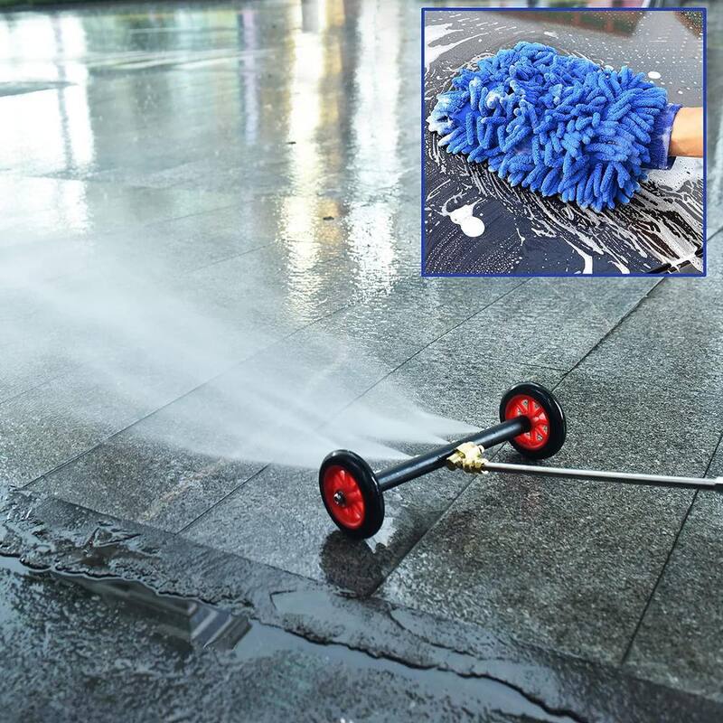 EVEAGE 16 in. 4000 PSI Pressure Washer Undercarriage Cleaner, w/Extension Wands, 4-Nozzles - QXJPJHH004-402