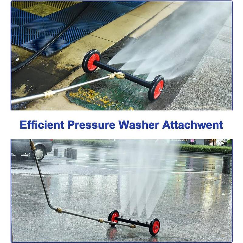 EVEAGE 16 in. 4000 PSI Pressure Washer Undercarriage Cleaner, w/Extension Wands, 4-Nozzles - QXJPJHH004-402
