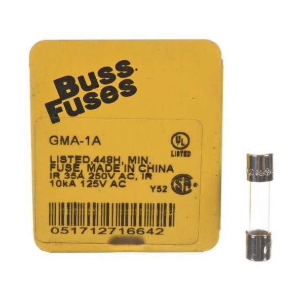 Rheem FUSE - 1A GLASS FAST ACTING -, 44-GMA1A-5PK - 44-GMA1A-5PK