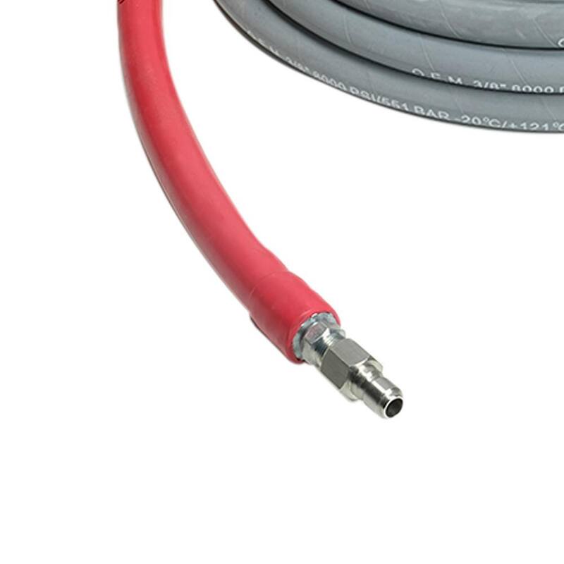 SIMPSON Wrapped Rubber 3/8 in. x 50 ft. Hose Attachment for 10,000 PSI Pressure Washers - 41187