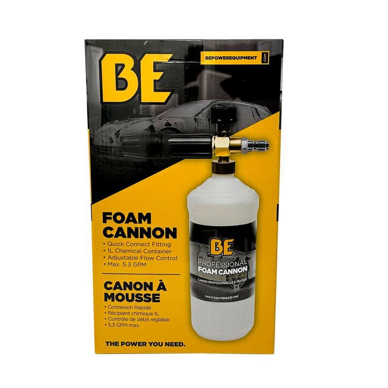 BE POWER EQUIPMENT Professional Foam Cannon with Adjustable Flow - 85.400.048