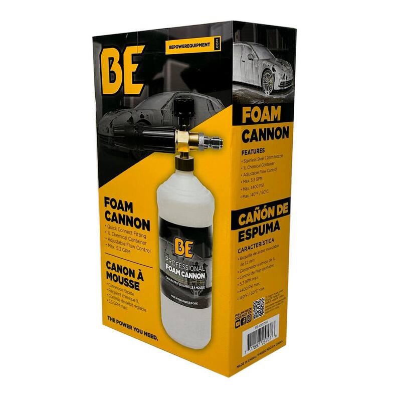 BE POWER EQUIPMENT Professional Foam Cannon with Adjustable Flow - 85.400.048