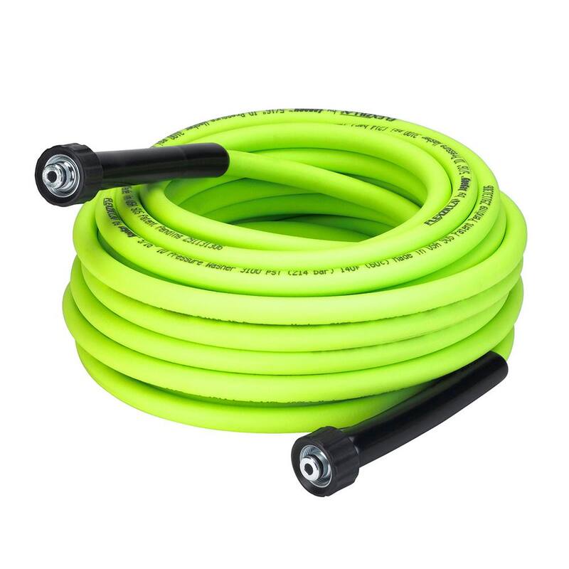 Flexzilla 5/16 in. x 50 ft. 3100 PSI Pressure Washer Hose with M22 Fittings - HFZPW3550M