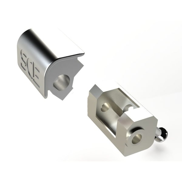 Saginaw Control & Engineering Door Hinge Assembly, 6 in. H x 6 in. W x 1 in. L, 2 PK - SCE-DHA12