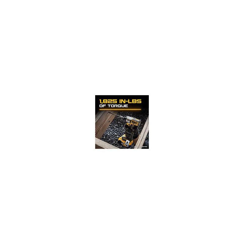 DEWALT 20-Volt Maximum XR Destornillador de impacto inalámbrico sin escobillas de 1/4 de pulgada y 3 velocidades (herramienta solamente) - DCF845B