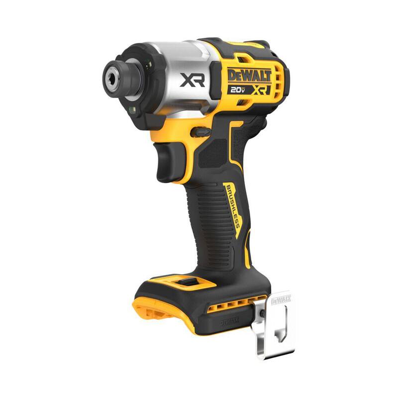DEWALT 20-Volt Maximum XR Destornillador de impacto inalámbrico sin escobillas de 1/4 de pulgada y 3 velocidades (herramienta solamente) - DCF845B