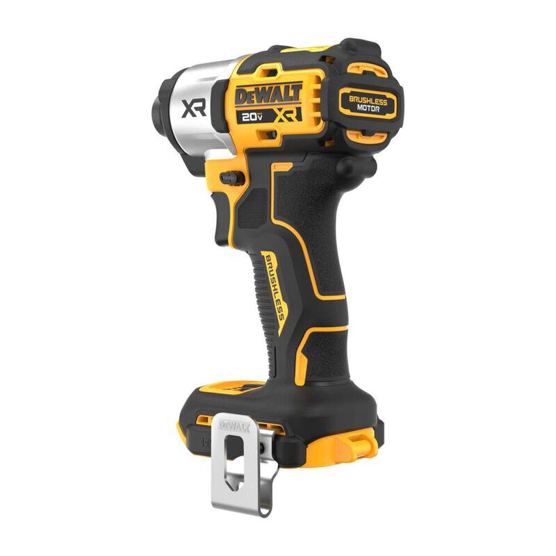 DEWALT 20-Volt Maximum XR Destornillador de impacto inalámbrico sin escobillas de 1/4 de pulgada y 3 velocidades (herramienta solamente) - DCF845B