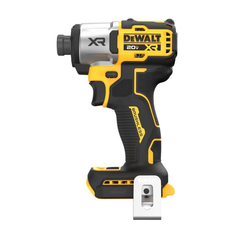 DEWALT 20-Volt Maximum XR Destornillador de impacto inalámbrico sin escobillas de 1/4 de pulgada y 3 velocidades (herramienta solamente) - DCF845B