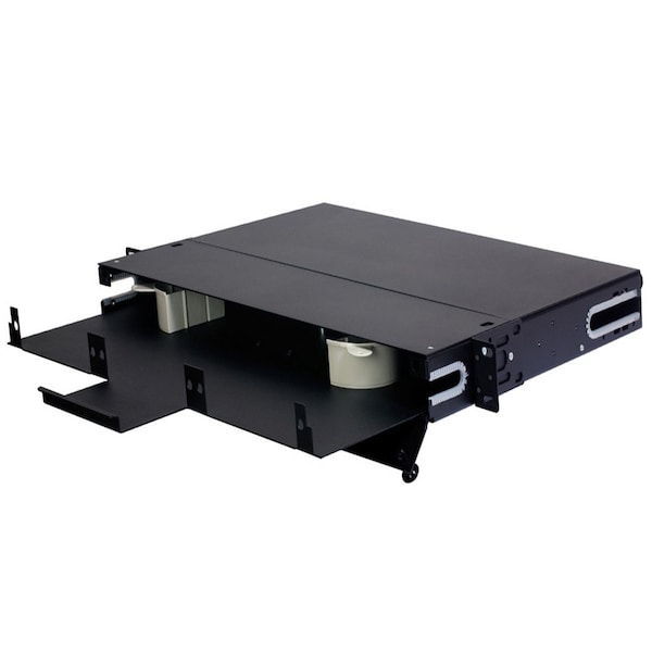 Quest Technology International Fiber Optic Rack Mount Enclosure - 2U, 6 Strips (144 Fibers Max) - NFO-4506