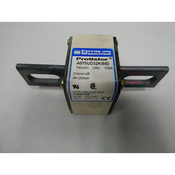 Ferraz Shawmut Automotive Fuse, 550A, Not Rated - A070UD32KI550