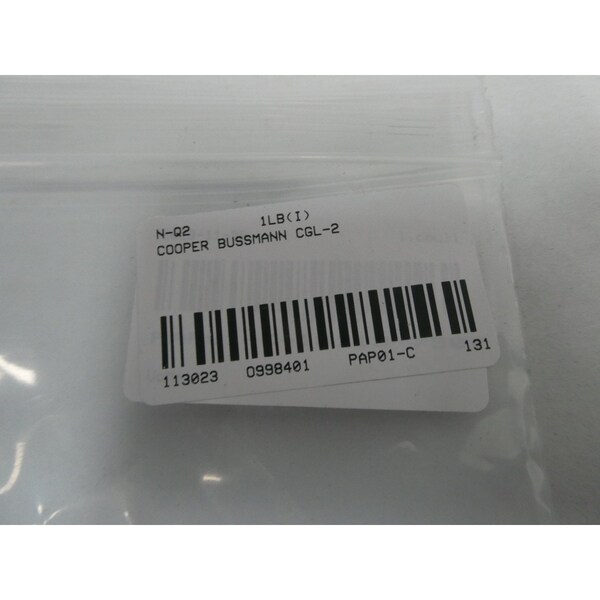 Eaton Bussmann Automotive Fuse, 2A, 250V DC, 10 PK - CGL-2