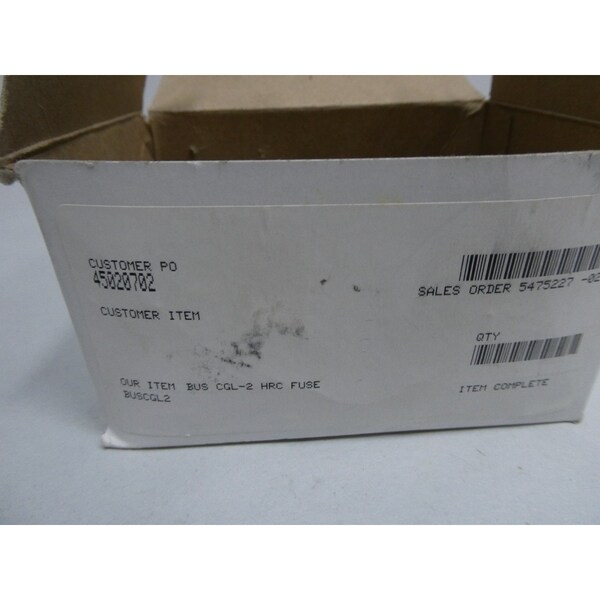 Eaton Bussmann Automotive Fuse, 2A, 250V DC, 10 PK - CGL-2