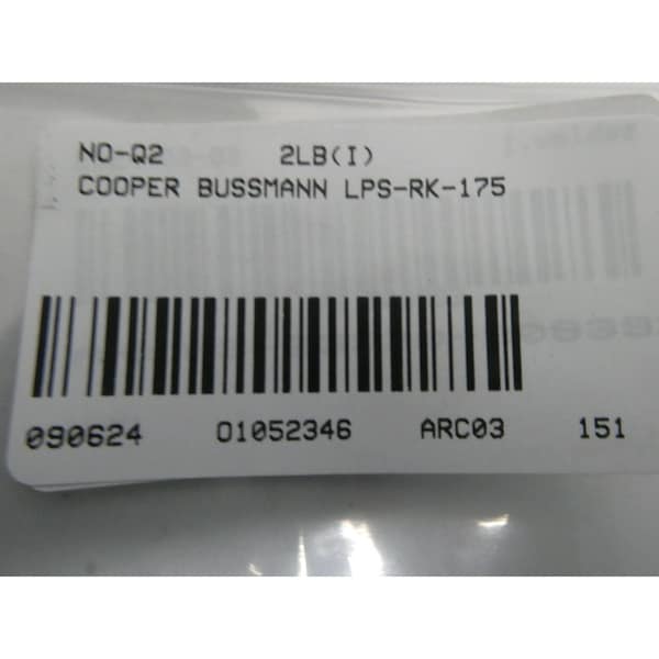 Eaton Bussmann RK1 175A AMP 600V-AC BLADE FUSE - LPS-RK-175