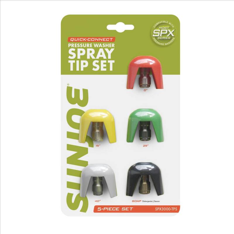 Sun Joe Electric Pressure Washer Quick-Connect Spray Tip Set - SPX3000-TPS