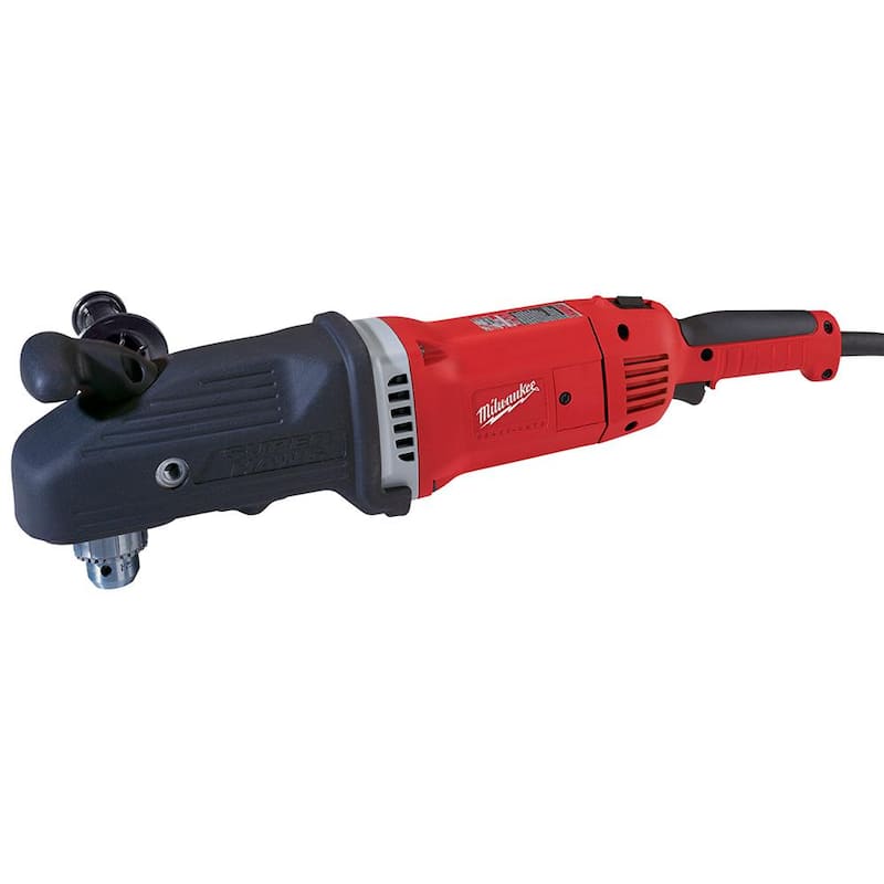 Milwaukee 13 Amperios con cable 1/2 pulgadas Super Hawg Hole Hawg Taladro de ángulo recto - 1680-20