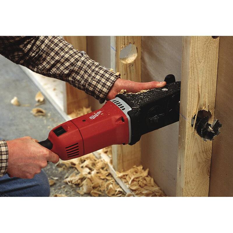 Milwaukee 13 Amperios con cable 1/2 pulgadas Super Hawg Hole Hawg Taladro de ángulo recto - 1680-20