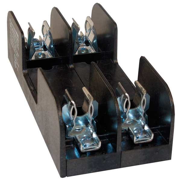Mersen Open Fuse Block, R UL Class, 2 Poles, 0 to 30A Amp Range, 600V AC/DC Volt Rating - 60327R