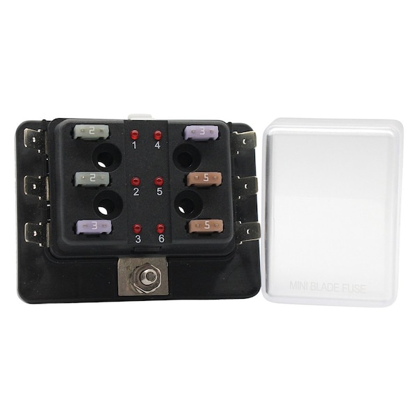 Cole Hersee Open Fuse Block, CC UL Class, 30 to 100A Amp Range, 32V DC Volt Rating - 880025-BP