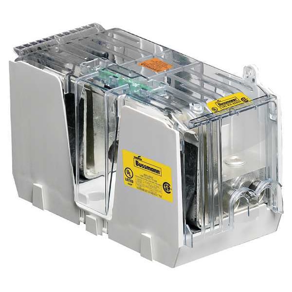 Eaton Bussmann Open Fuse Block, J UL Class, 1 Poles, 450 to 600A Amp Range, 600V AC/DC Volt Rating - JM60600-1CR