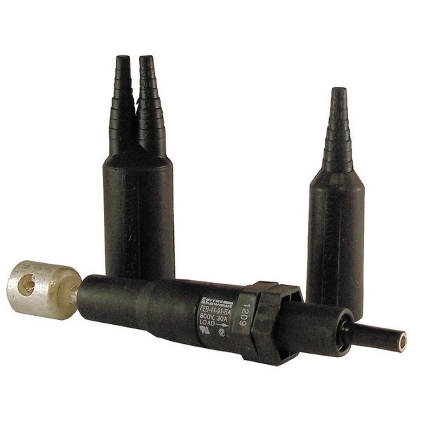 Mersen Fuse Holder, 1 Poles, 0 to 30A Amp Range, 600V AC/DC Volt Rating - FEB-11-91-BA