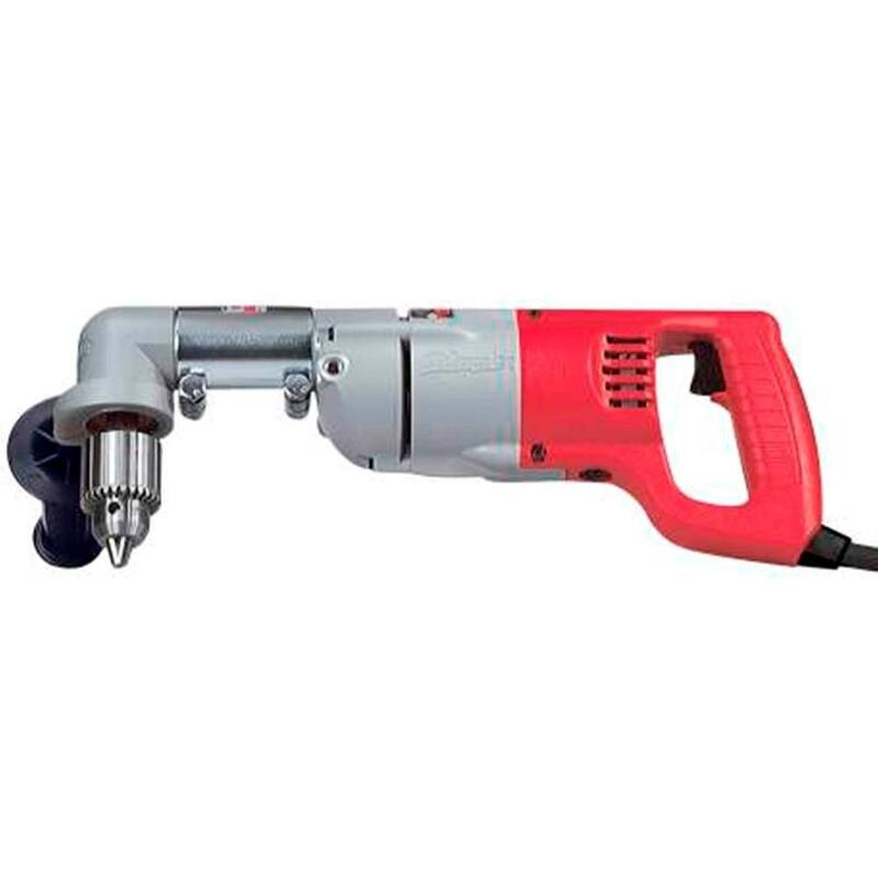 Broca angular derecha con cable de 1/2 pulg. de 7 amperes de Milwaukee con estuche rígido - 3107-6