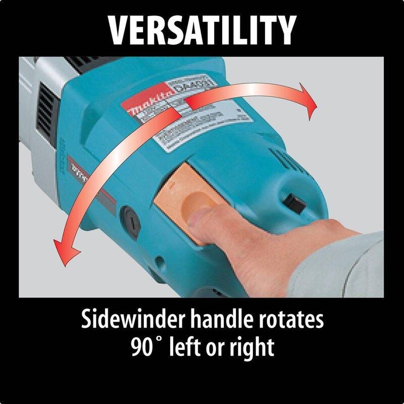 Taladro angular reversible de 2 velocidades de 1/2 pulgadas y 10 amperes Makita - DA4031