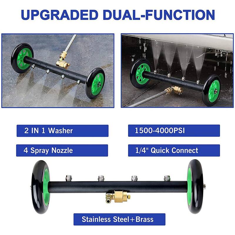 EVEAGE 16 in. Pressure Washer Water Broom for Cleaning Surfaces, female to Male - B89-L7D9