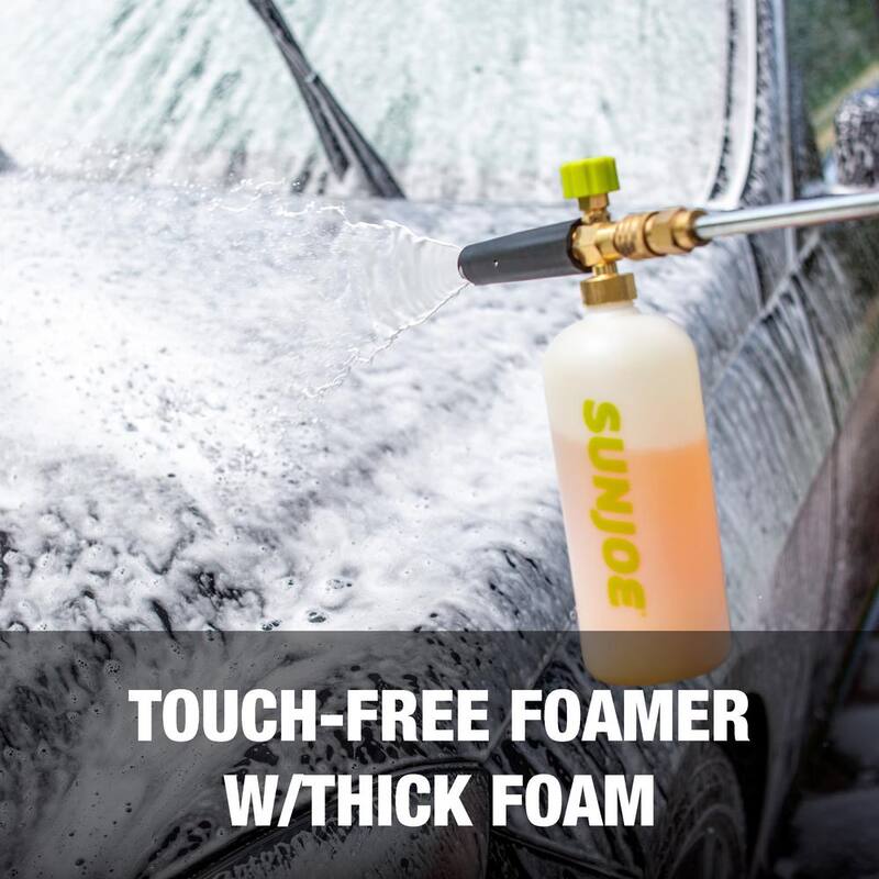 Sun Joe 34 oz. Foam Cannon for SPX Series Electric Pressure Washers with Adjustable Spray Nozzle - SPX-FC34-PRO