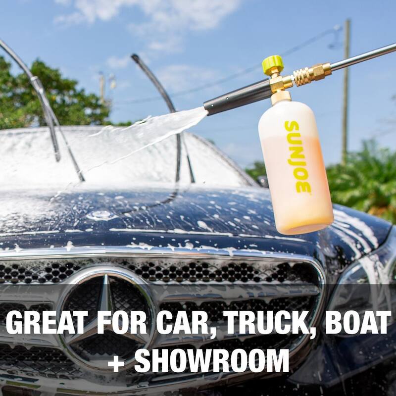 Sun Joe 34 oz. Foam Cannon for SPX Series Electric Pressure Washers with Adjustable Spray Nozzle - SPX-FC34-PRO