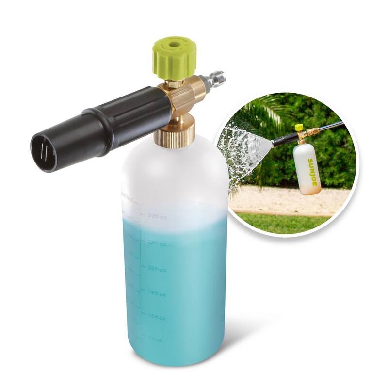 Sun Joe 34 oz. Foam Cannon for SPX Series Electric Pressure Washers with Adjustable Spray Nozzle - SPX-FC34-PRO