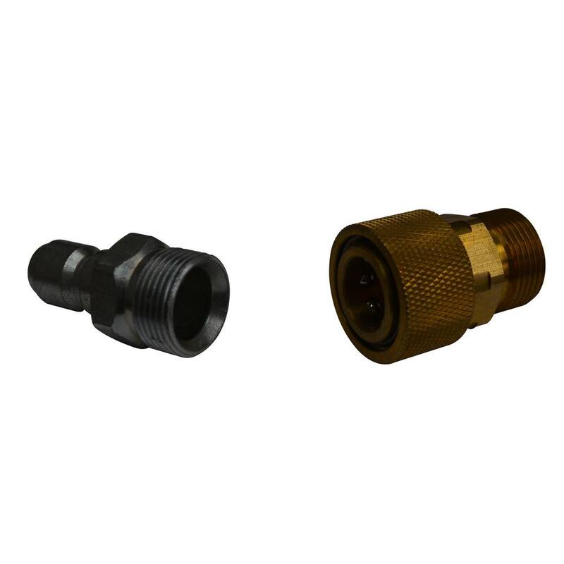 DEK 3/8 in. M22 Garden Hose Quick Connect Kit for Pressure Washer - PWQA